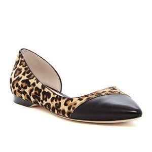 Cole Haan Grand.OS Amalia Genuine Calf Hair Skimmer Flat Leopard Print Size 5.5